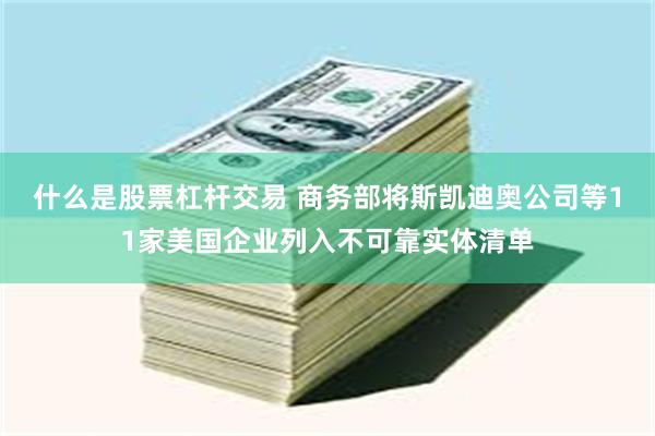 什么是股票杠杆交易 商务部将斯凯迪奥公司等11家美国企业列入不可靠实体清单