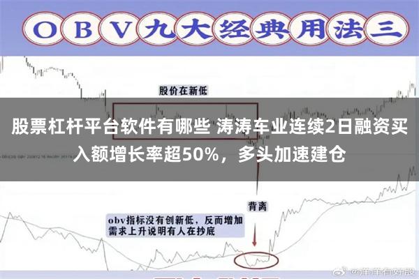 股票杠杆平台软件有哪些 涛涛车业连续2日融资买入额增长率超50%，多头加速建仓