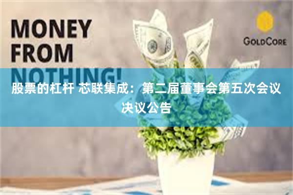 股票的杠杆 芯联集成：第二届董事会第五次会议决议公告
